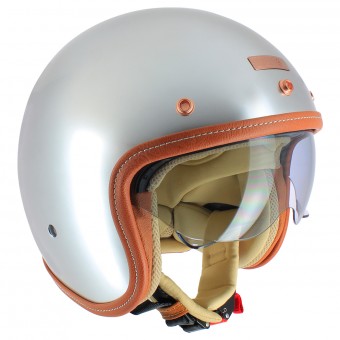 Casque Jet UBIKE Challenge Glossy Chrome Casque Jet UBIKE Challenge Glossy Chrome