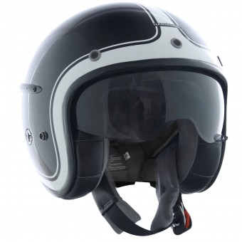 Casque Jet HARISSON Corsair Noir Blanc