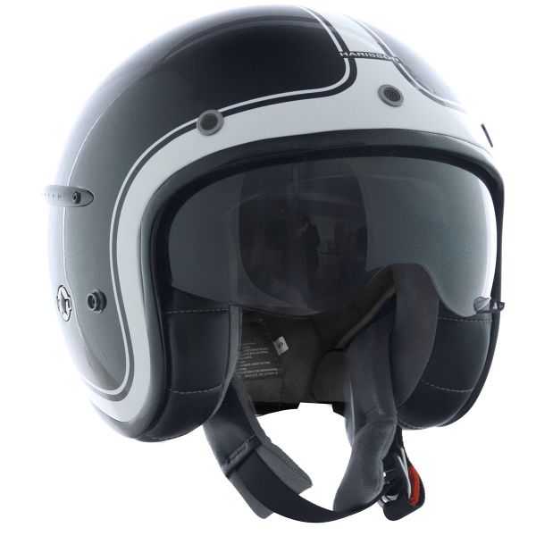 Casque Jet HARISSON Corsair Noir Blanc