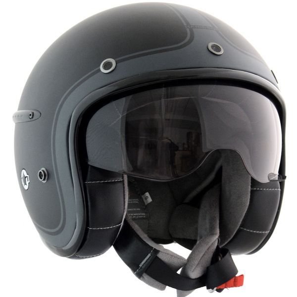 Casque Jet HARISSON Corsair Noir Mat Anthracite