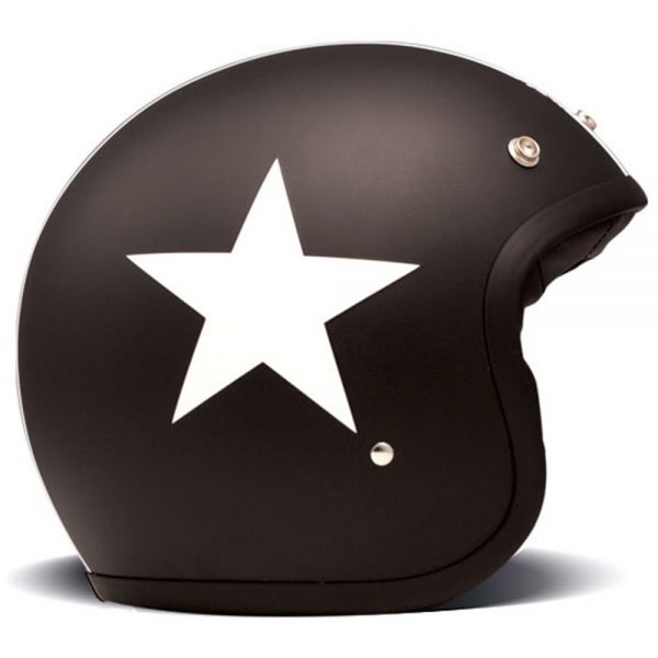 Casque Jet Dmd Vintage Star Noir