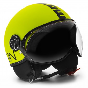 Casque Jet Momo Design FGTR Fluo Jaune