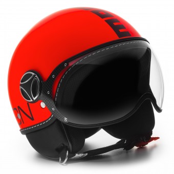 Casque Jet Momo Design FGTR Fluo Orange Mat