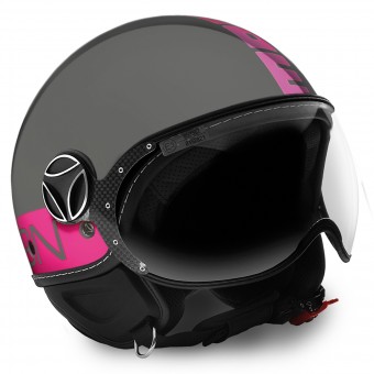 Casque Jet Momo Design FGTR Grey Fuchsia Fluo Casque Jet Momo Design FGTR Grey Fuchsia Fluo