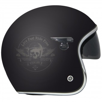 GPA Carbon Solar Skull Noir Mat