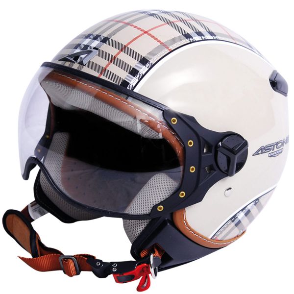 Casque Jet Astone KSR Scottish Creme
