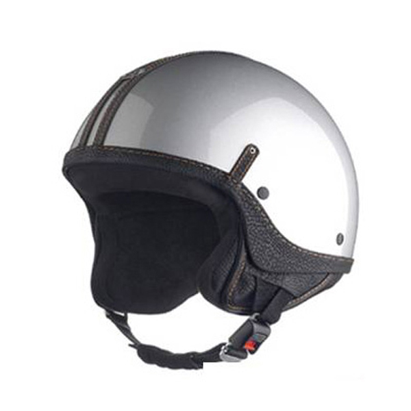 Casque Jet Laura Smith Custom Gris Platinium