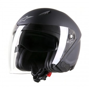 Casque Jet Alpinestars Novus Matt Black Casque Jet Alpinestars Novus Matt Black