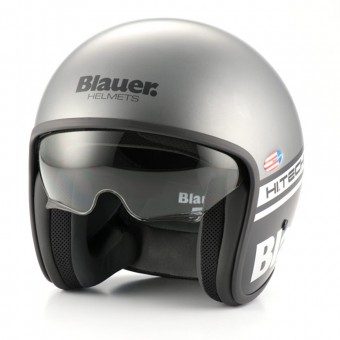 Casque Jet Blauer Pilot 1.1 Gris Mat Noir