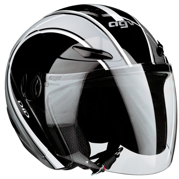 Casque Jet AGV Planet Stripes Dark