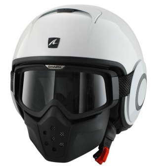 Casque Jet Shark Drak Blank WHU