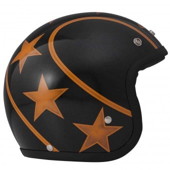 Casque Jet Dmd Vintage Stunt Orange