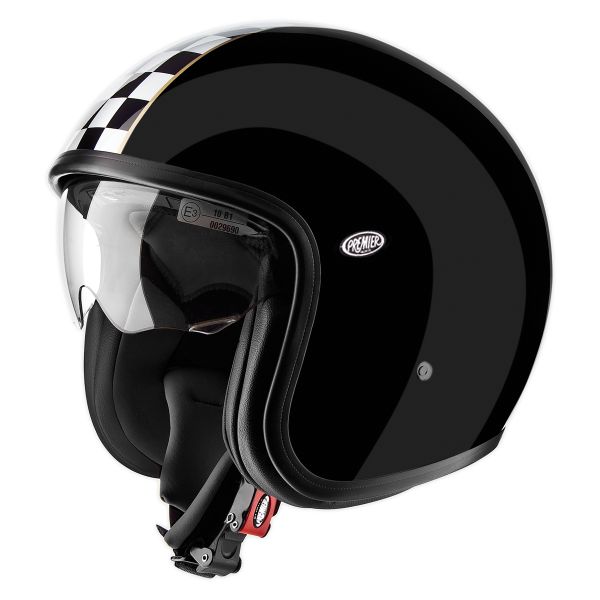 Casque Jet Premier Vintage CK Noir Casque Jet Premier Vintage CK Noir