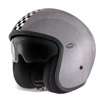 Casque Jet Premier Vintage Ckone Oldstyle Silver