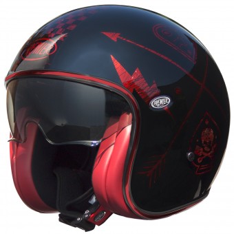 Casque Jet Premier Vintage NX Red Chromed Casque Jet Premier Vintage NX Red Chromed