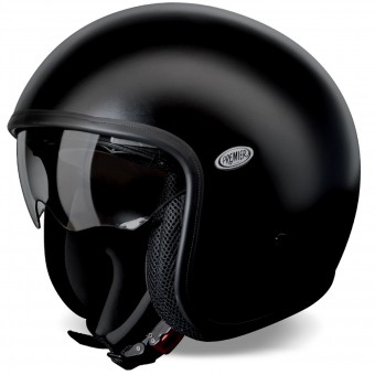 Casque Jet Premier Vintage Noir Mat U9 BM Casque Jet Premier Vintage Noir Mat U9 BM
