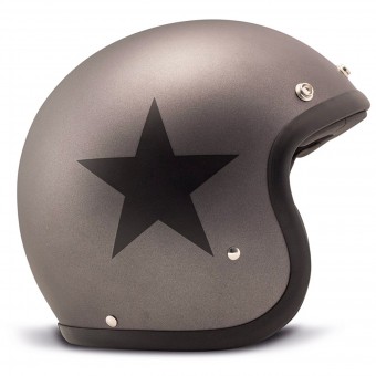 Casque Jet Dmd Vintage Star Grey