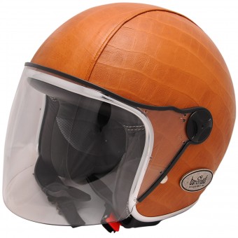 Casque Jet Baruffaldi Zeon Vintage 2.0 Crocco Camel Interieur Noir Casque Jet Baruffaldi Zeon Vintage 2.0 Crocco Camel Interieur Noir