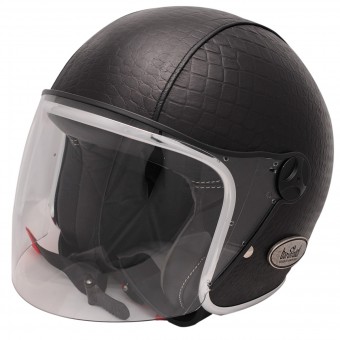 Casque Jet Baruffaldi Zeon Vintage 2.0 Crocco Noir Interieur Noir Casque Jet Baruffaldi Zeon Vintage 2.0 Crocco Noir Interieur Noir