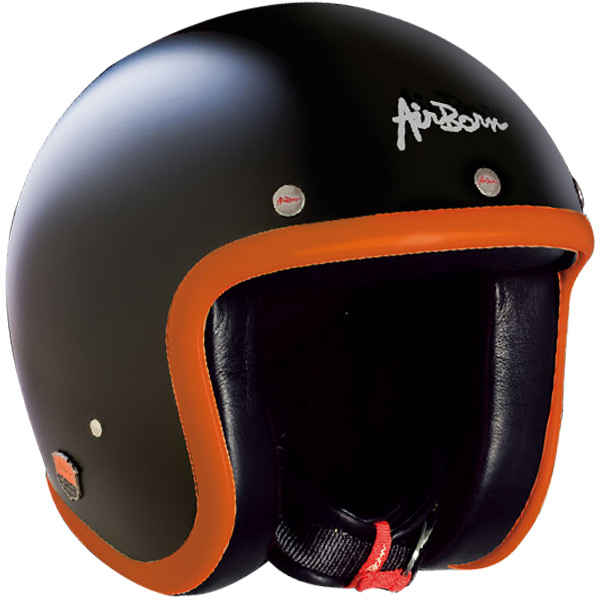 Casque Jet Airborn AB 14 Noir - Marron