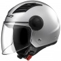 Casque Jet LS2 Airflow Metal Silver Long OF562