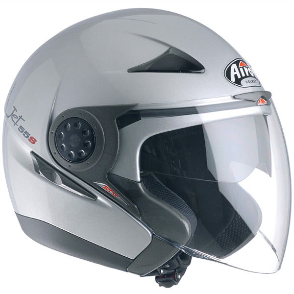 Casque Jet Airoh JET 55S Gris M�tal JTSG