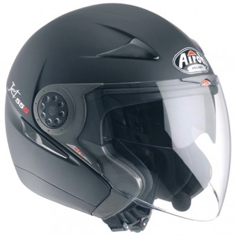 Casque Jet Airoh JET 55S Noir Mat JTSNO