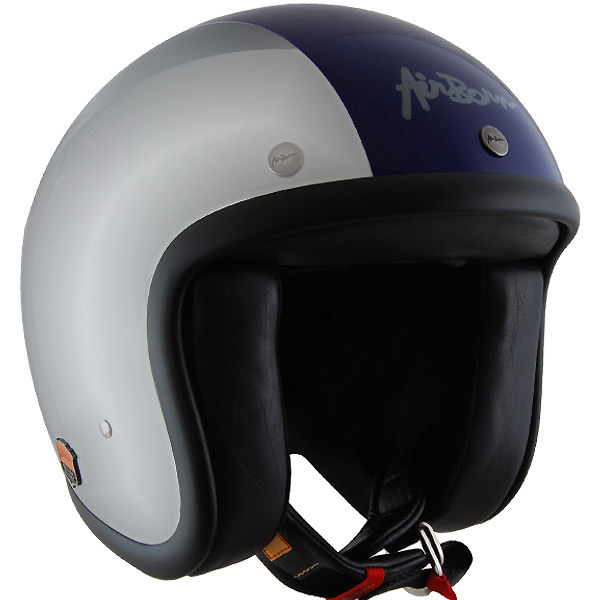 Casque Jet Airborn AB 4 Silver - Bleu