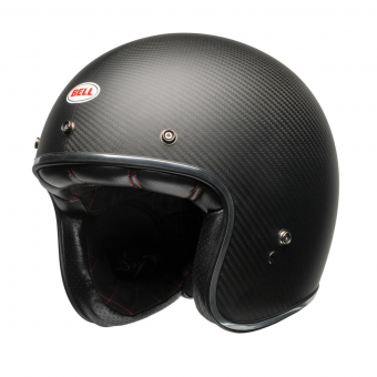 Casque Jet Bell Custom 500 Carbon Matte Black Casque Jet Bell Custom 500 Carbon Matte Black