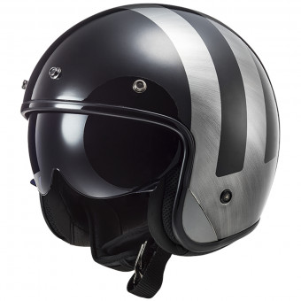 Casque Jet LS2 Bob Lines Black Jeans OF601