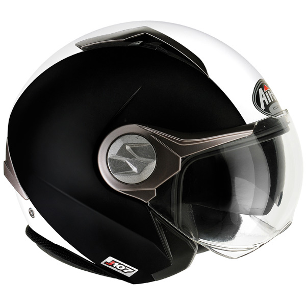 Casque Jet Airoh J107 Noir Blanc