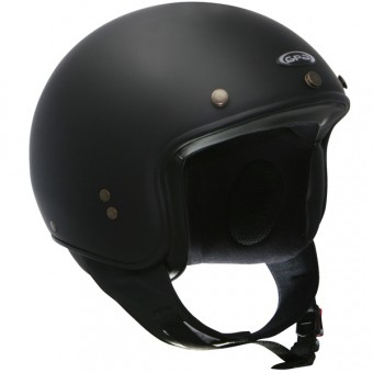 Casque Demi-Jet GPA Biker noir mat