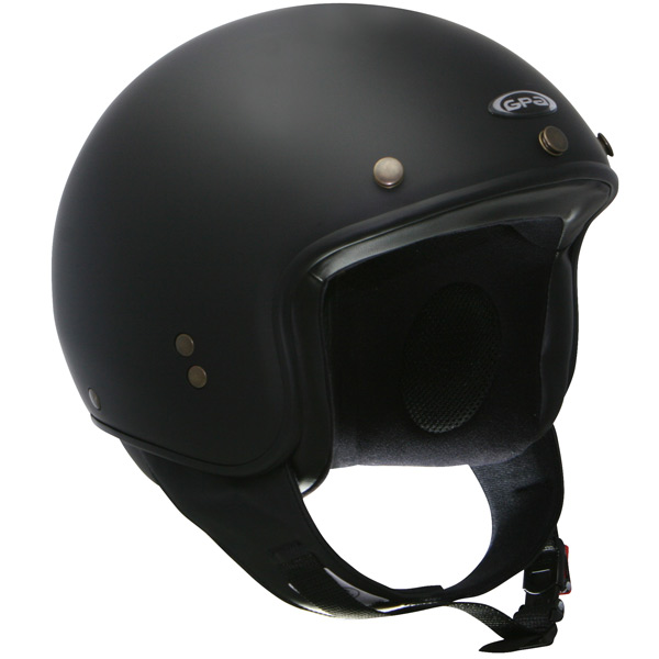 Casque Casque moto GPA Biker noir mat