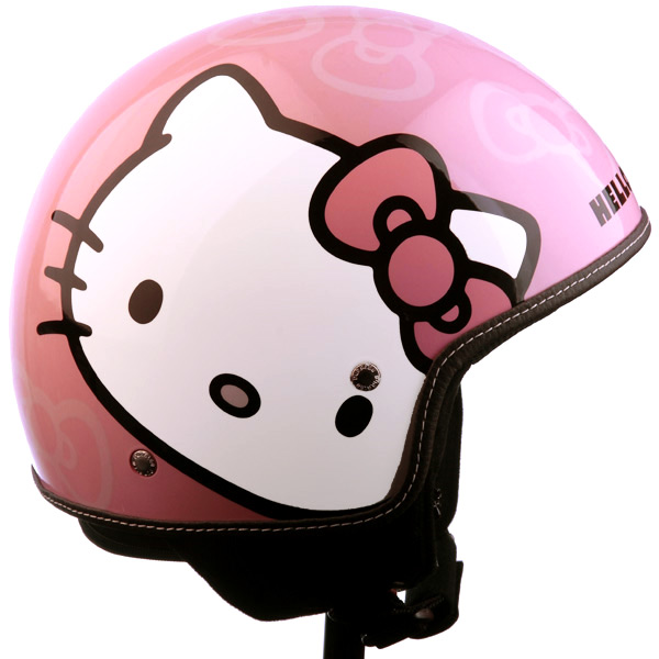 Casque Jet Hello Kitty Candy Rose Sans Visiere