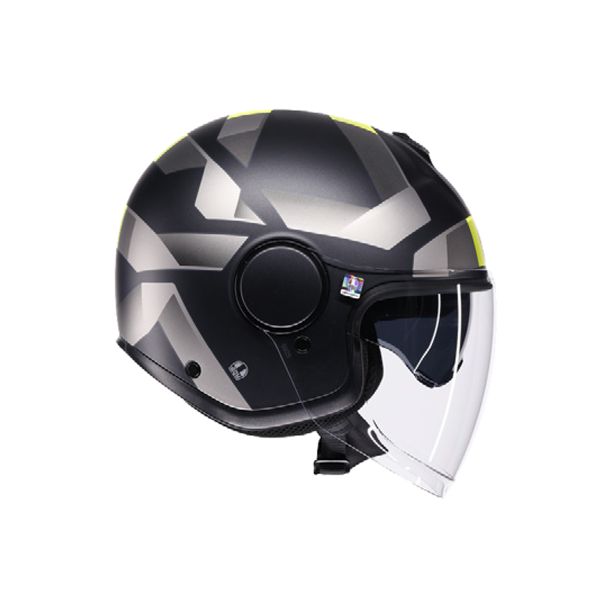 AGV Eteres Camogli Matt Black Grey Yellow