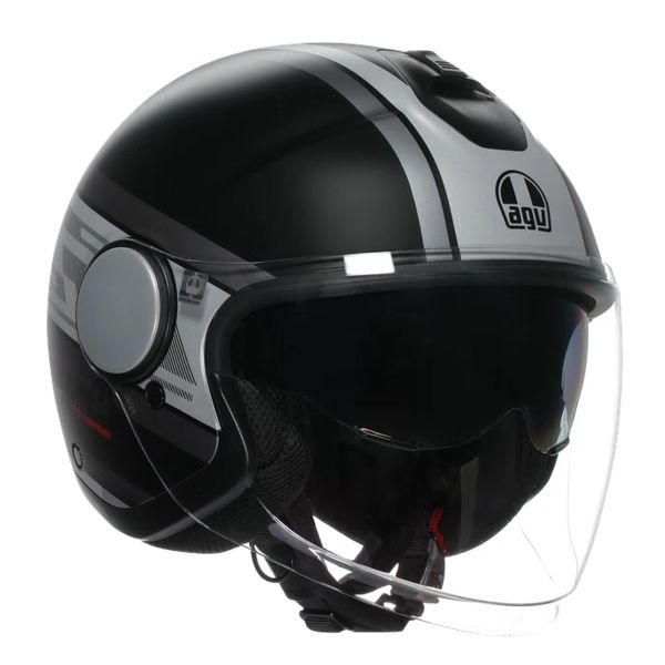 Casque Jet AGV Eteres Mondello Matt Black Grey