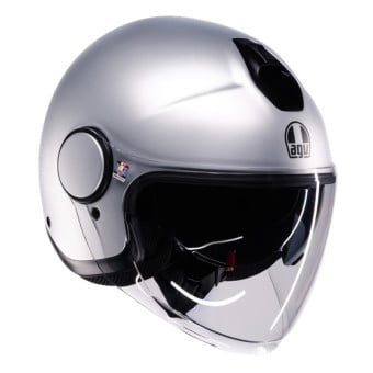 Casque Jet AGV Eteres Mono Matt Luce Grey