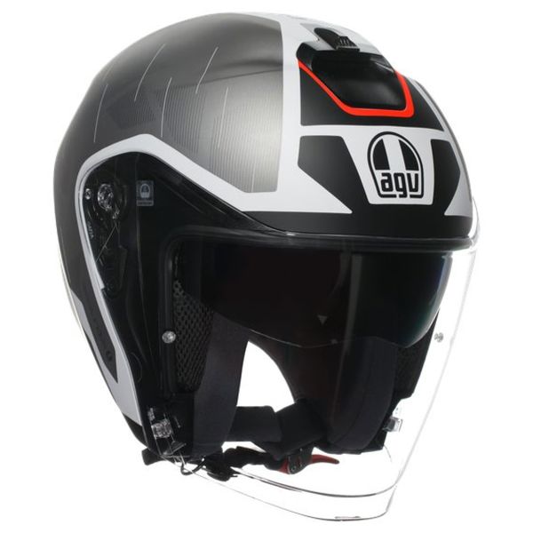 Casque Jet AGV Irides Trieste Black White Red
