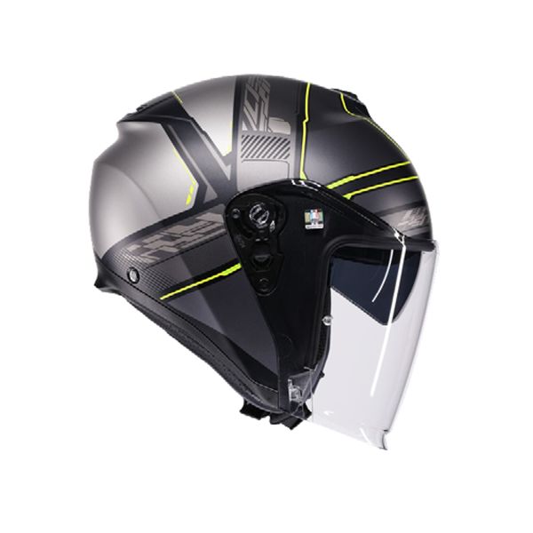 AGV Irides Zagabira Matt Grey Yellow Fluo