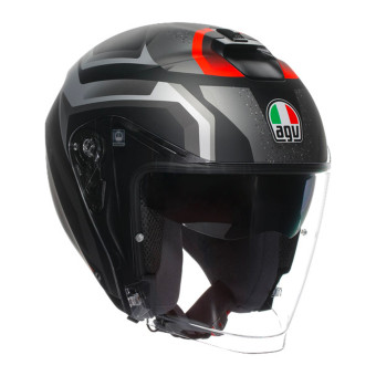 Casque Jet AGV Irides Zurigo Matt Black Grey