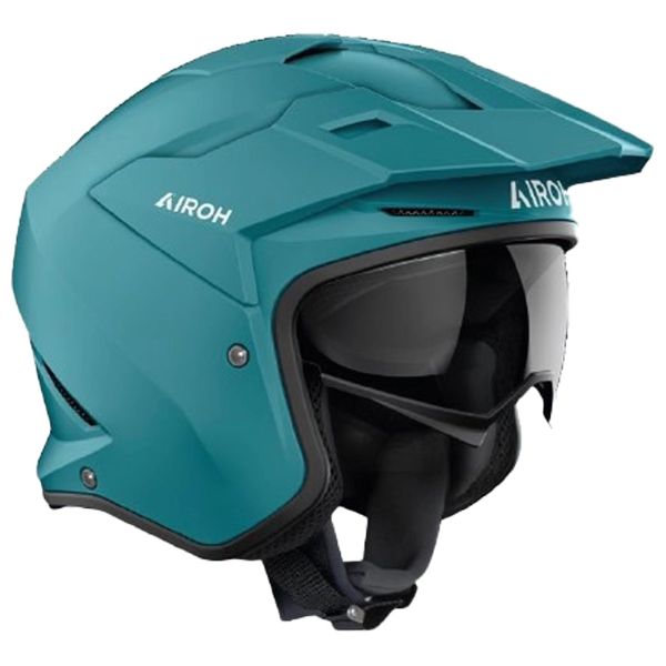 Casque Jet Airoh Kombakt Color Petrol Green Matt