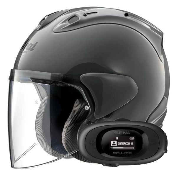Casque Jet Arai SZ-R Vas Evo Grey + Kit bluetooth 5R Lite Solo