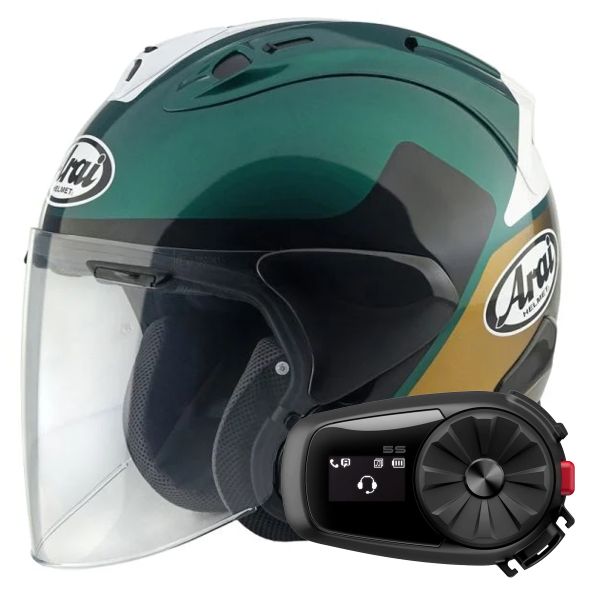 Casque Jet Arai SZ-R Vas Evo Levante + Kit Bluetooth 5S Solo Casque Jet Arai SZ-R Vas Evo Levante + Kit Bluetooth 5S Solo