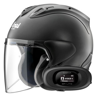 Casque Jet Arai SZ-R Vas Evo Matt Black + Kit bluetooth 5R Lite Solo