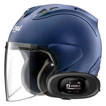 Casque Jet Arai SZ-R Vas Evo Matt Blue + Kit bluetooth 5R Lite Solo