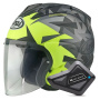Casque Jet Arai SZ-R Vas Evo Mimesis Yellow + Kit Bluetooth BT Mini