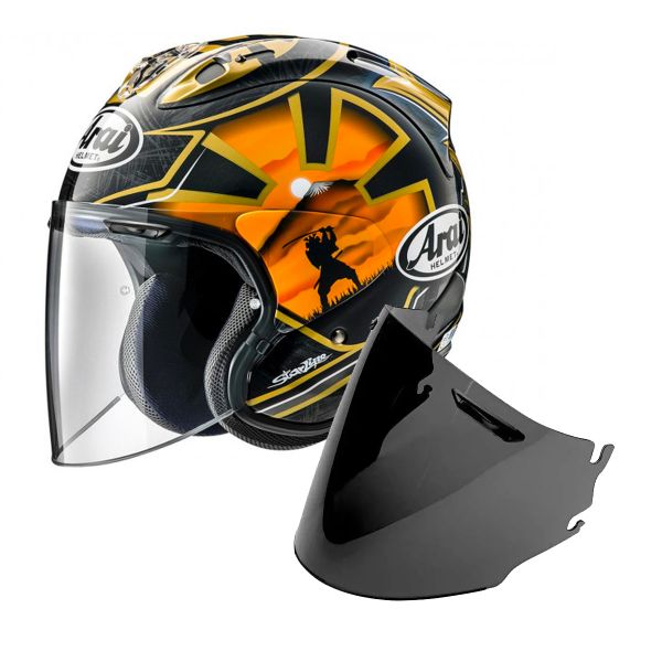 Pack Casque + Ecran : Arai SZ-R Vas Pedrosa Spirit Gold + Ecran SZ-R Vas |  iCasque.com