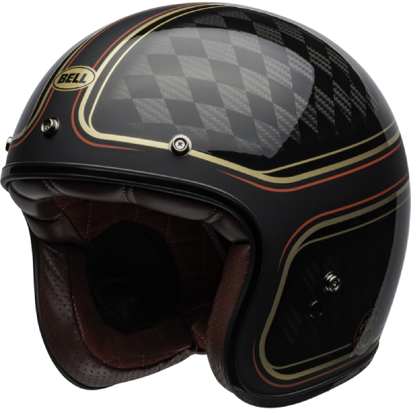 Casque Jet Bell Custom 500 Carbon RSD Black Gold