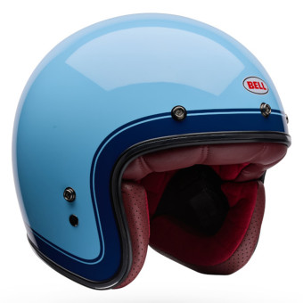 Casque Jet Bell Custom 500 Crate Ice Blue