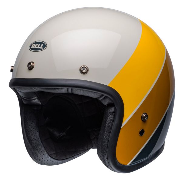 Casque Jet Bell Custom 500 Riff Sand Yellow
